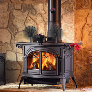 IPRee® 4 Blades Fireplace Fan Thermal Heat Power Stove Fan Wood Burner Fan