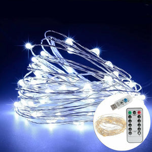 12M 100LED 8 Modes String Light USB Holiday Christmas Decorative Lamp for Home Indoor Party Wedding Garland