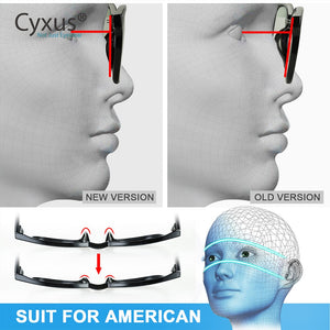 Cyxus Blue Light Filter Computer Glasses for Anti Eye Eyestrain TR90 Frame Upgrade for Man/Women  -8182/8282