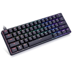 Geek Customized GK61 Mechanical Keyboard 61 Keys Hot Swappable Gateron Optical Switch RGB Type-C Wired Programmable 60% Layout Gaming Keyboard