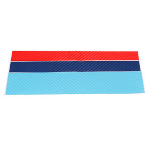 3 Colors Carbon Fiber Stripe Sticker Decal For BMW Front Grill Grille Exterior Car Stickers